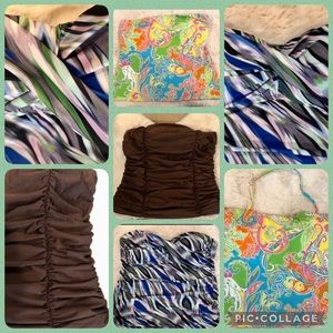 3 Swim Suits Tube Tops